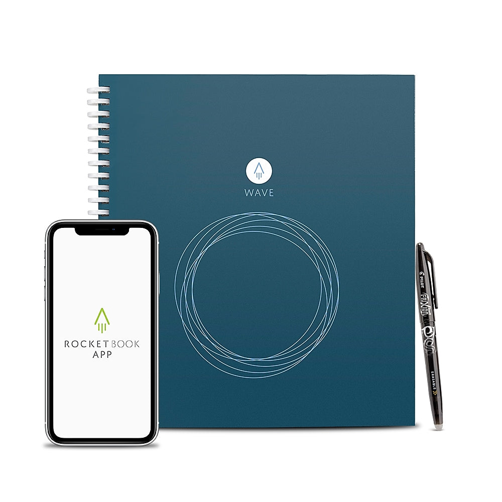Rocketbook Wave 1-Subject Smart Notebook, 8.5