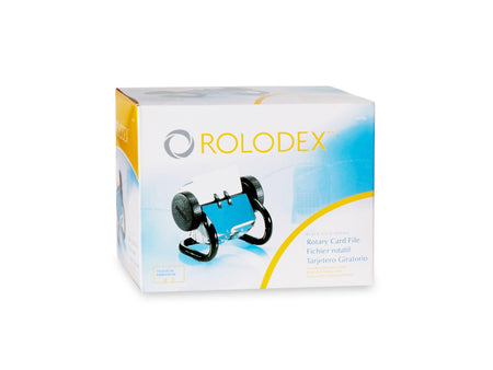 Rolodex Mini Rotary File, 250 Card Capacity, Black