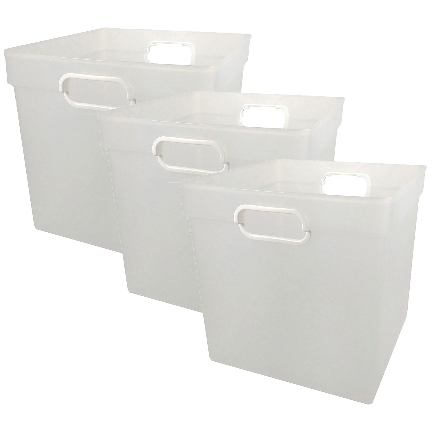 Romanoff Plastic Cube Bin, 11.5 x 11