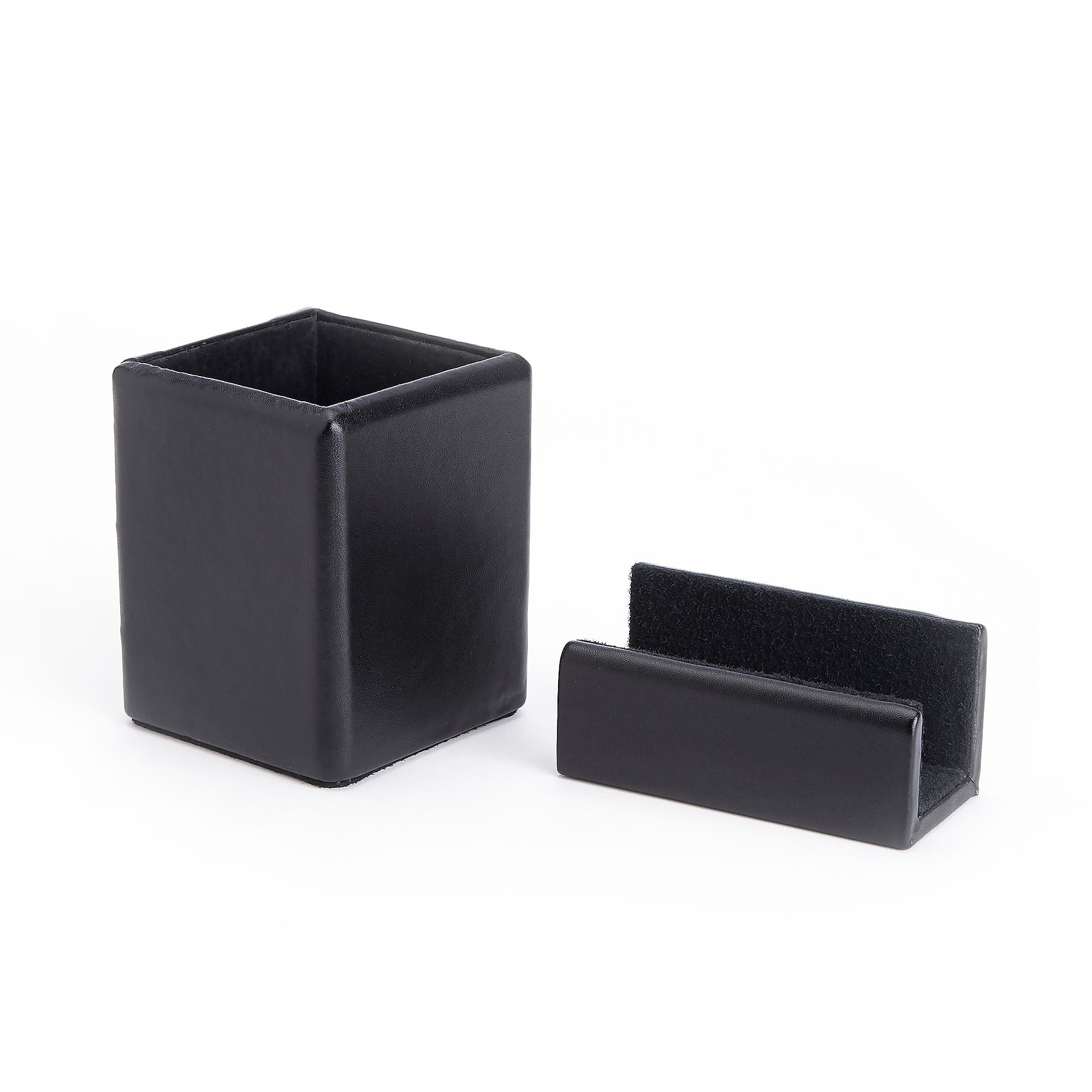Royce Leather Genuine Leather Pen Cup Organizer and Business Card Holder