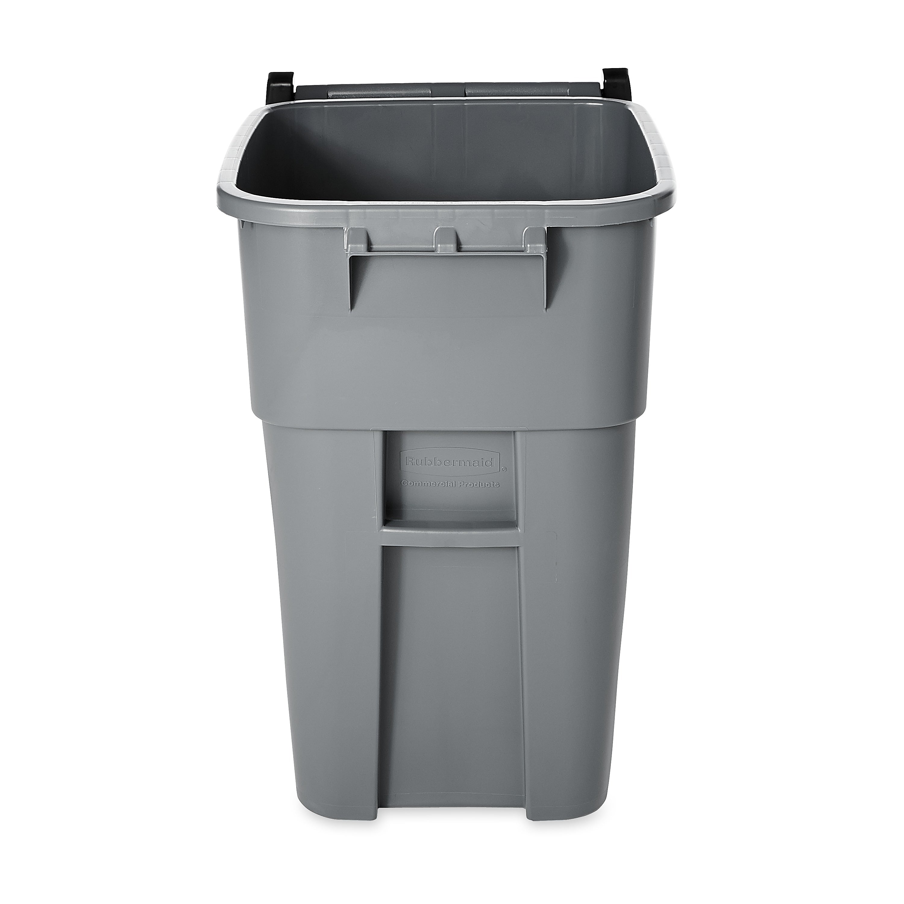 Rubbermaid Brute Plastic Outdoor Trash Can, 50 Gallon, Gray