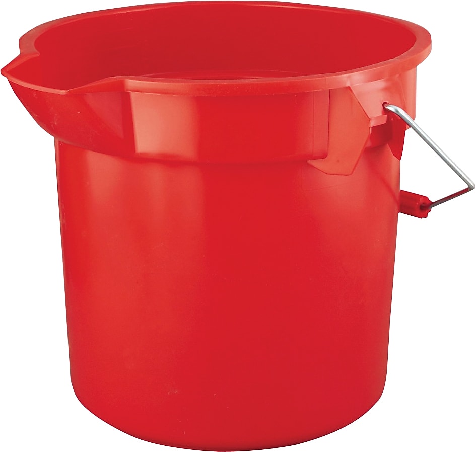 Rubbermaid® BRUTE® Round Utility Bucket, 14 qt., Red