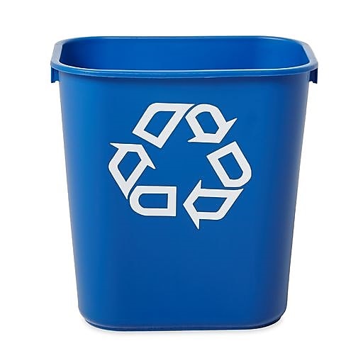 Rubbermaid Commercial Products Plastic Container, 3.25 Gallon, Blue