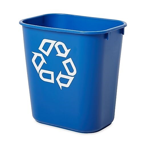 Rubbermaid Commercial Products Plastic Container, 3.25 Gallon, Blue