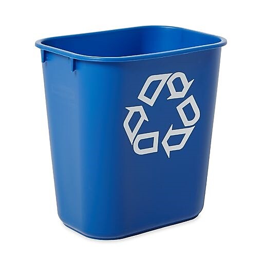 Rubbermaid Commercial Products Plastic Container, 3.25 Gallon, Blue
