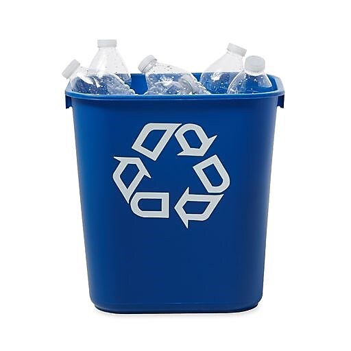 Rubbermaid Commercial Products Plastic Container, 3.25 Gallon, Blue