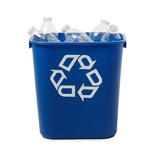 Rubbermaid Commercial Products Plastic Container, 3.25 Gallon, Blue