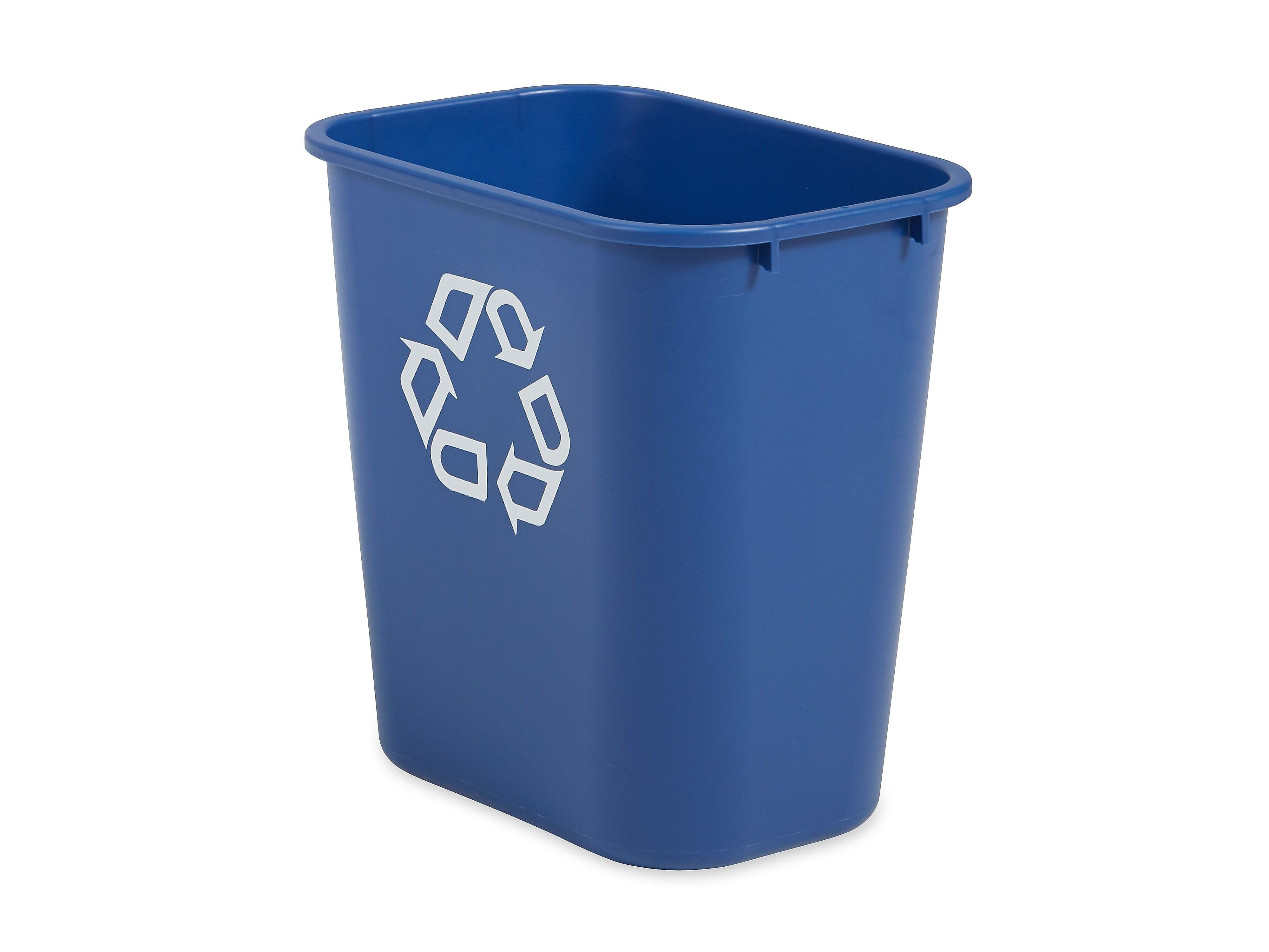 Rubbermaid Commercial Products Plastic Container, 7 Gallon, Blue