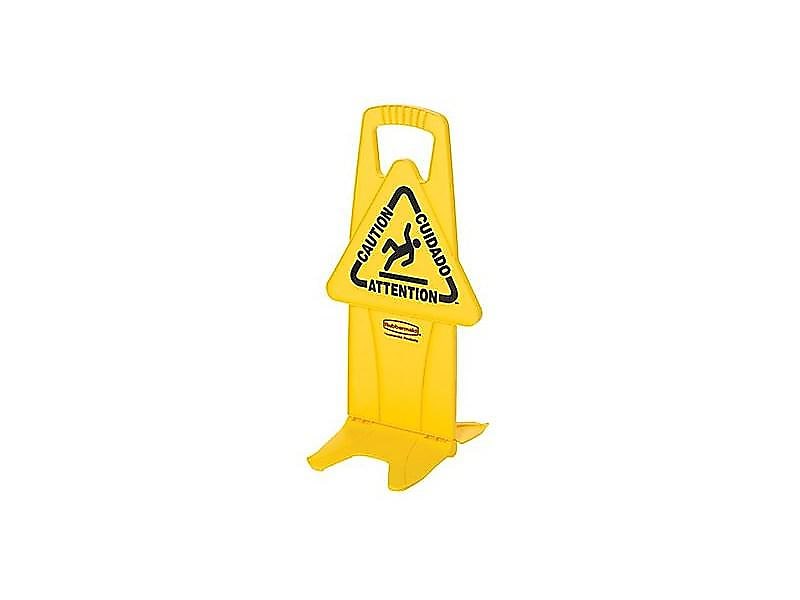 Rubbermaid Commercial Products Safety Awareness Floor Sign, Yellow