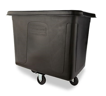 Rubbermaid® Cube Truck, 500 lbs. Capacity, Black, 37"H x 31"W x 43.75"L