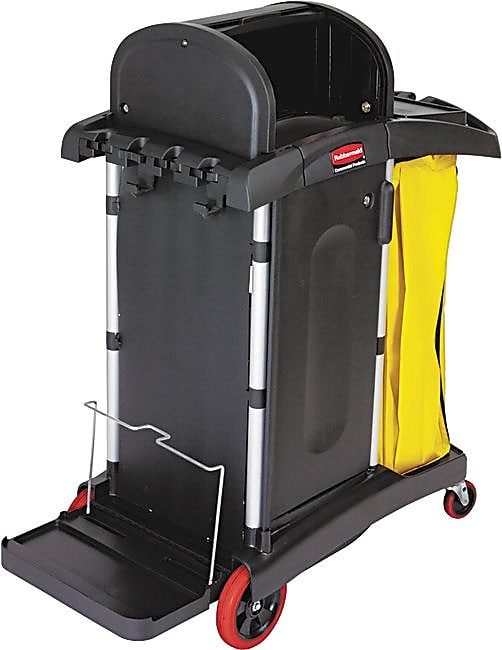 Rubbermaid High-Security 2-Shelf Cleaning Cart