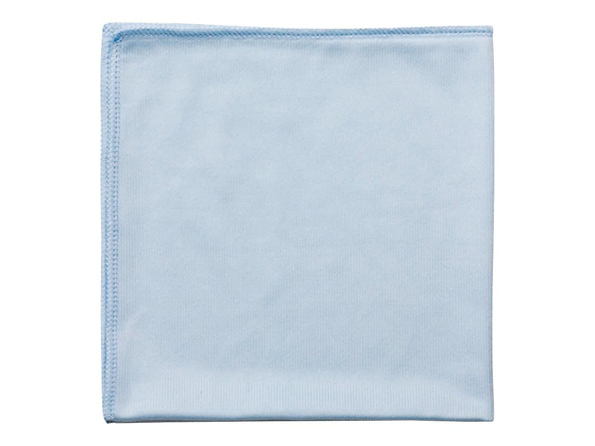 Rubbermaid HYGEN Microfiber Cleaning Cloths, 16" x 16", Blue, 12 Cloths/Pack