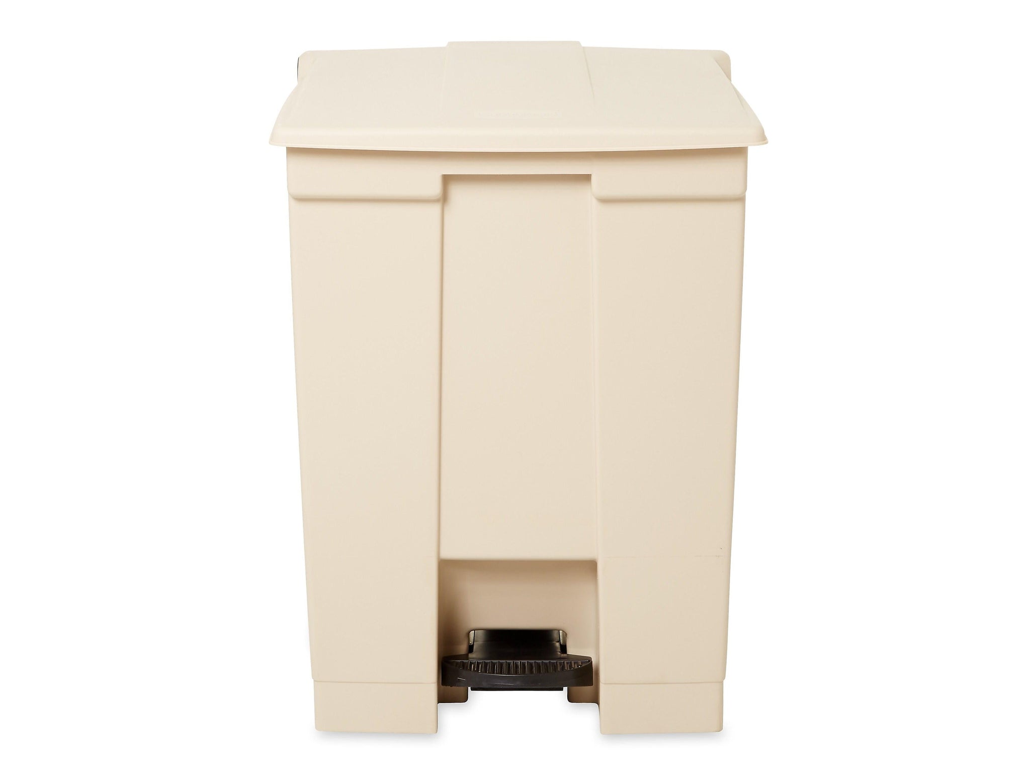 Rubbermaid Indoor Step Trash Can, Beige Plastic, 18 Gal.