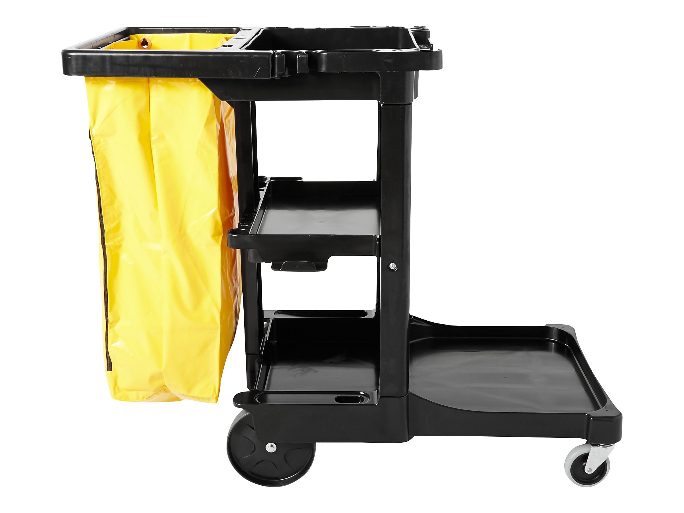 Rubbermaid Janitorial 3-Shelf Cleaning Cart with Bag