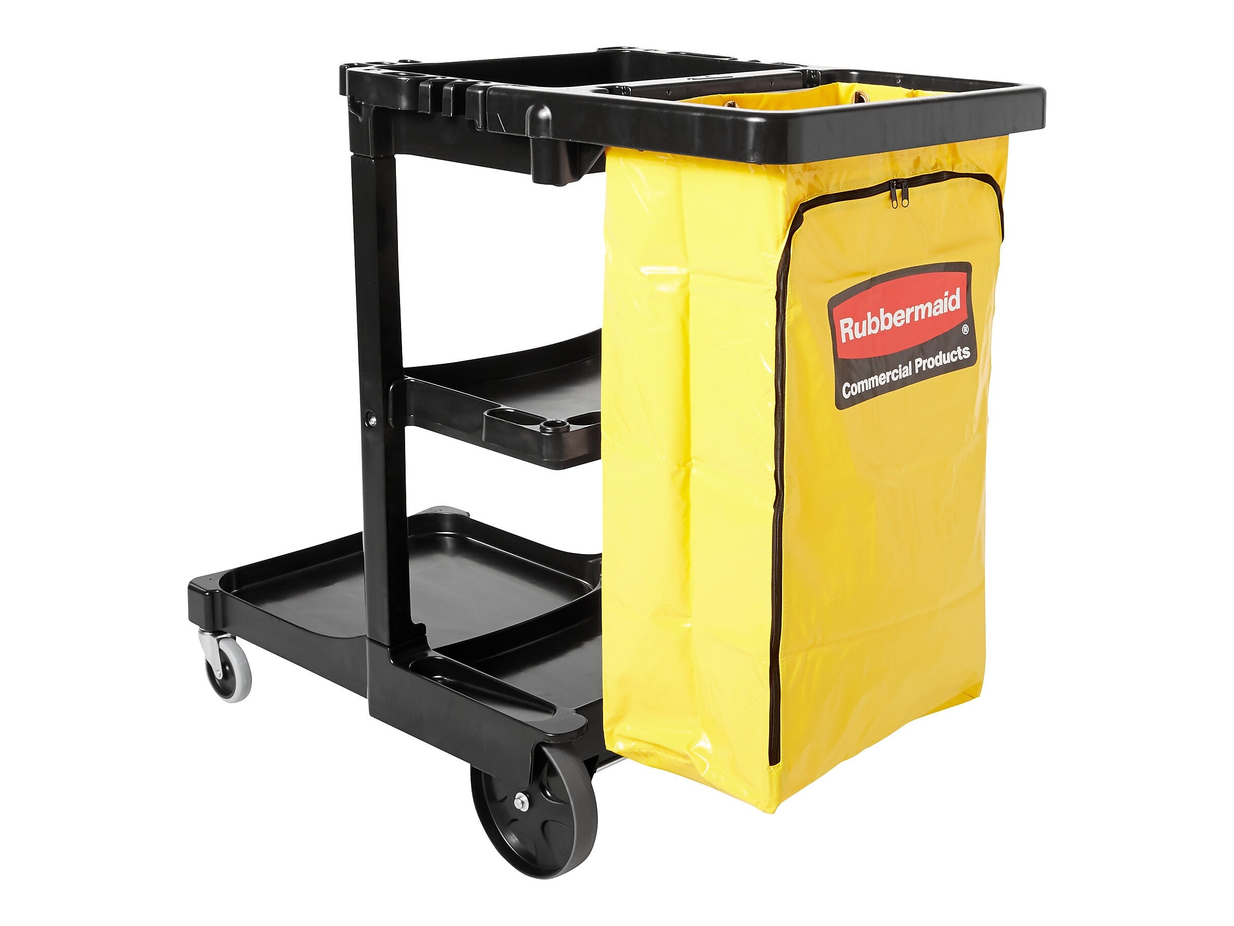 Rubbermaid Janitorial 3-Shelf Cleaning Cart with Bag