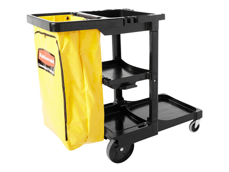 Rubbermaid Janitorial 3-Shelf Cleaning Cart with Bag