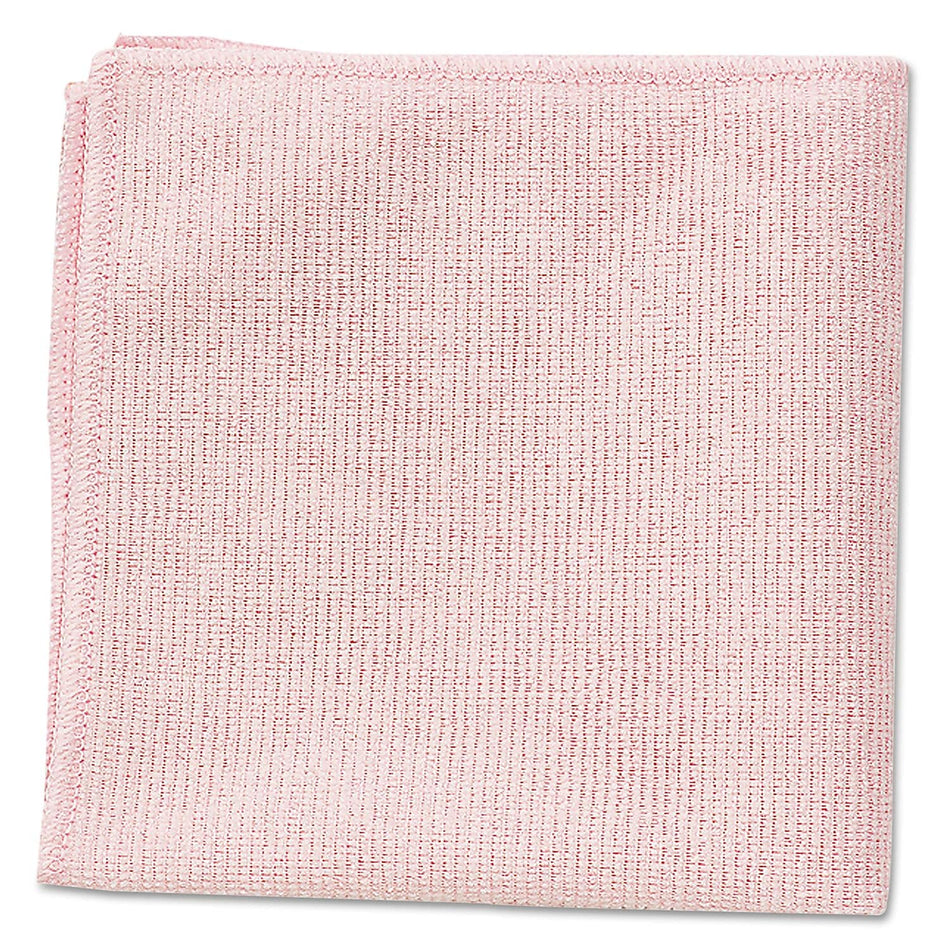 Rubbermaid Microfiber Cleaning Cloths, 16" x 16", Pink, 1.8 lbs., 24 Cloths/Pack