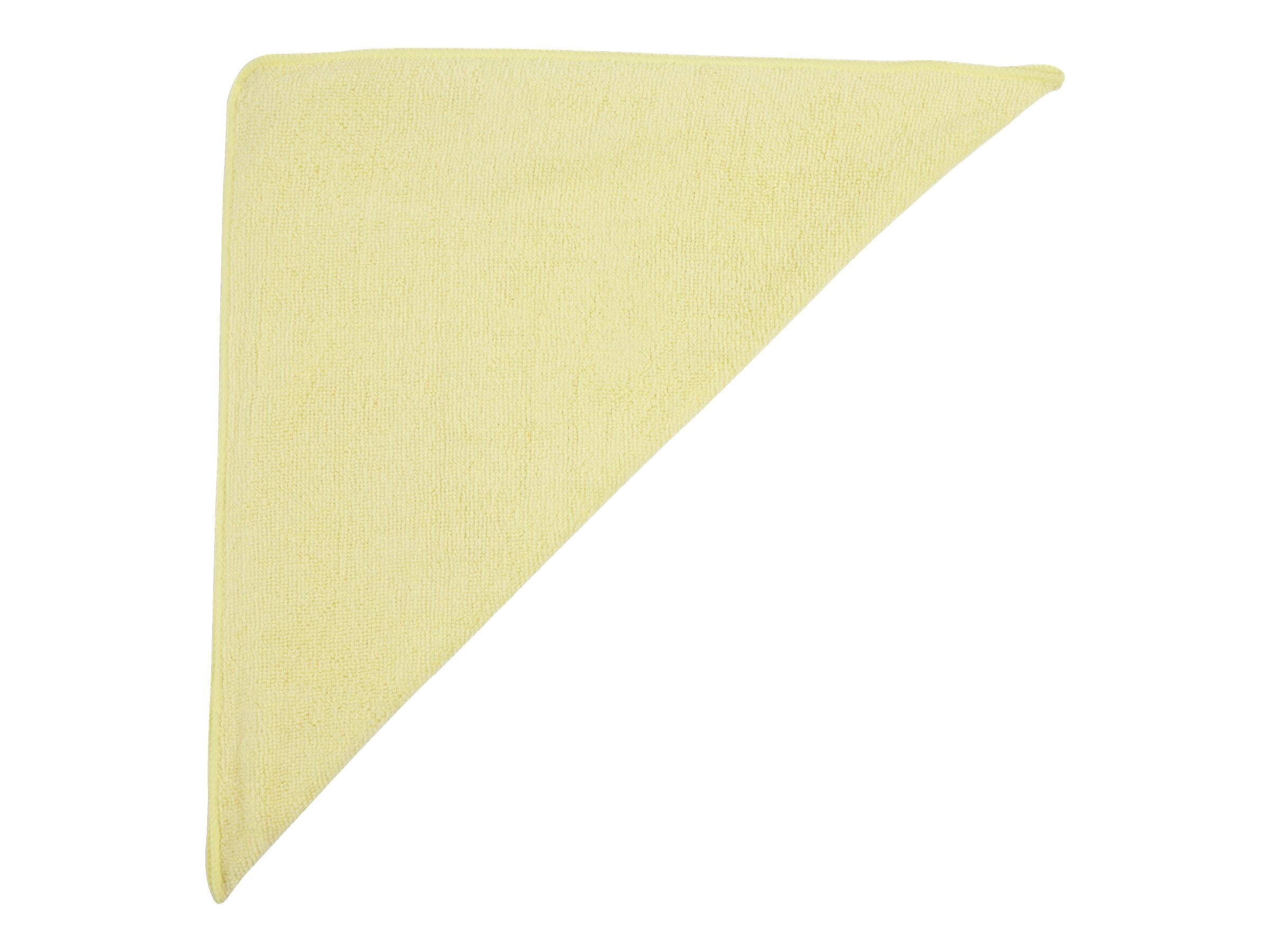 Rubbermaid Microfiber Cleaning Cloths, 16" x 16", Yellow, 24 Cloths/Pack