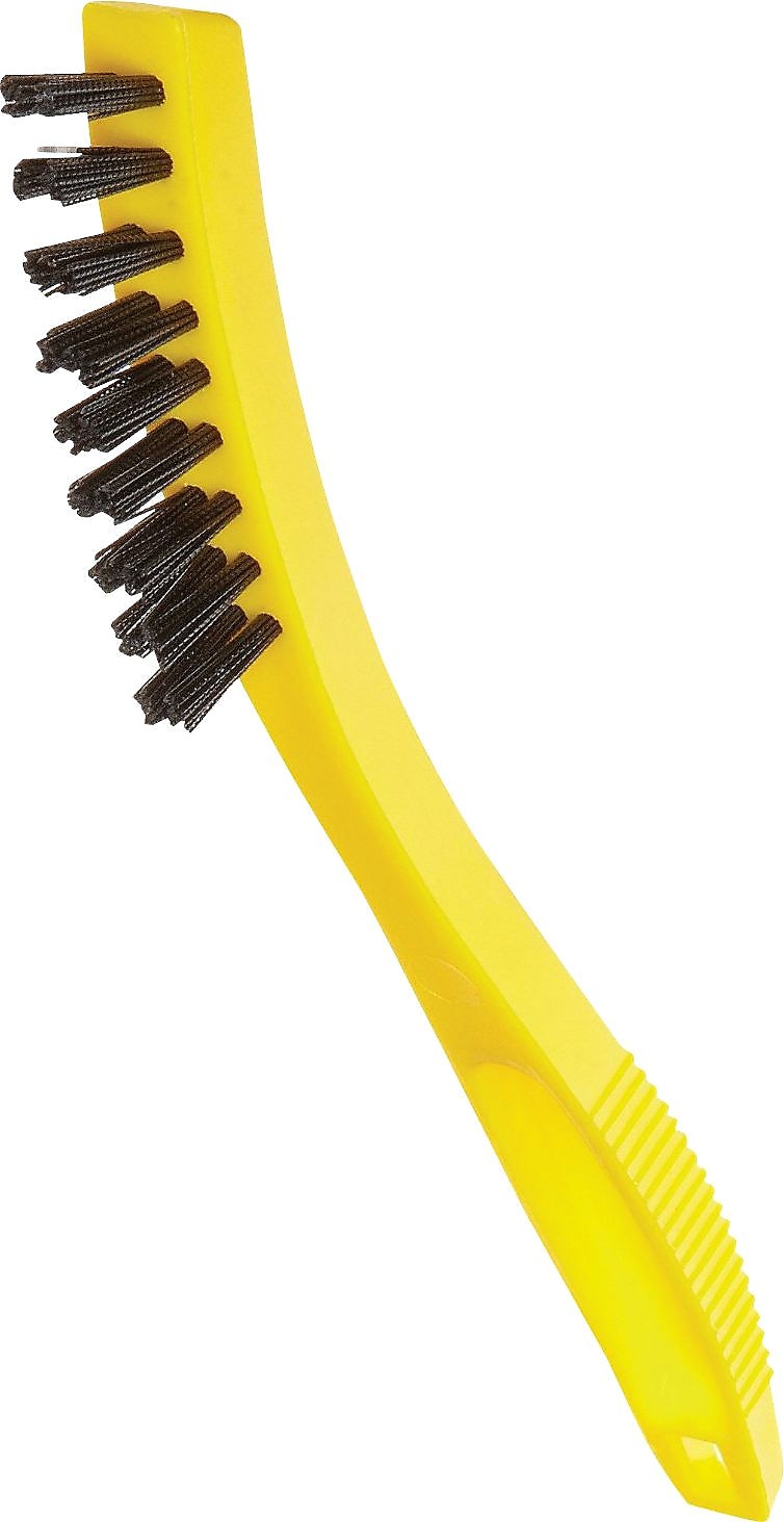 Rubbermaid Plastic Grout Scrub Brush, Yellow/Black