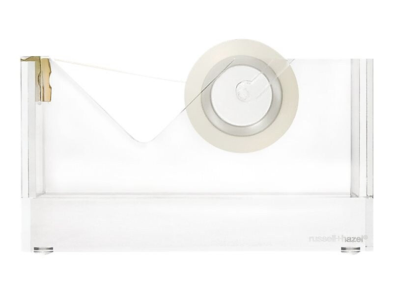 Russell+Hazel Desktop Dispenser, Clear/Gold
