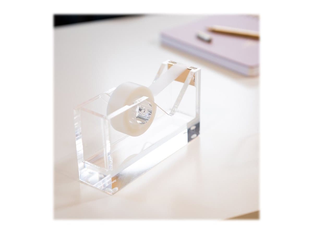 Russell+Hazel Desktop Dispenser, Clear/Gold