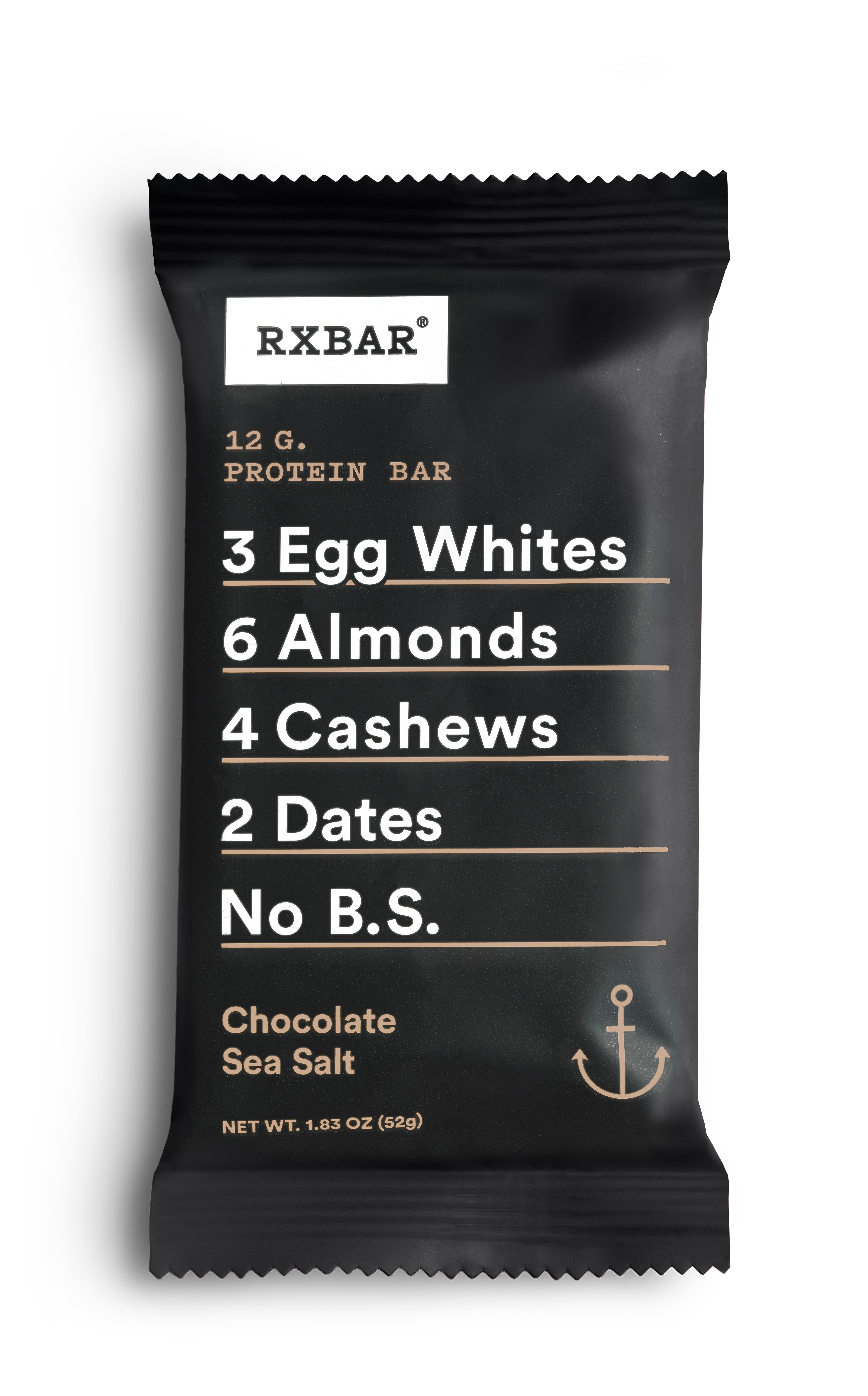 RX Bar Gluten Free Chocolate Sea Salt Protein Bar, 1.83 oz, 12/Box