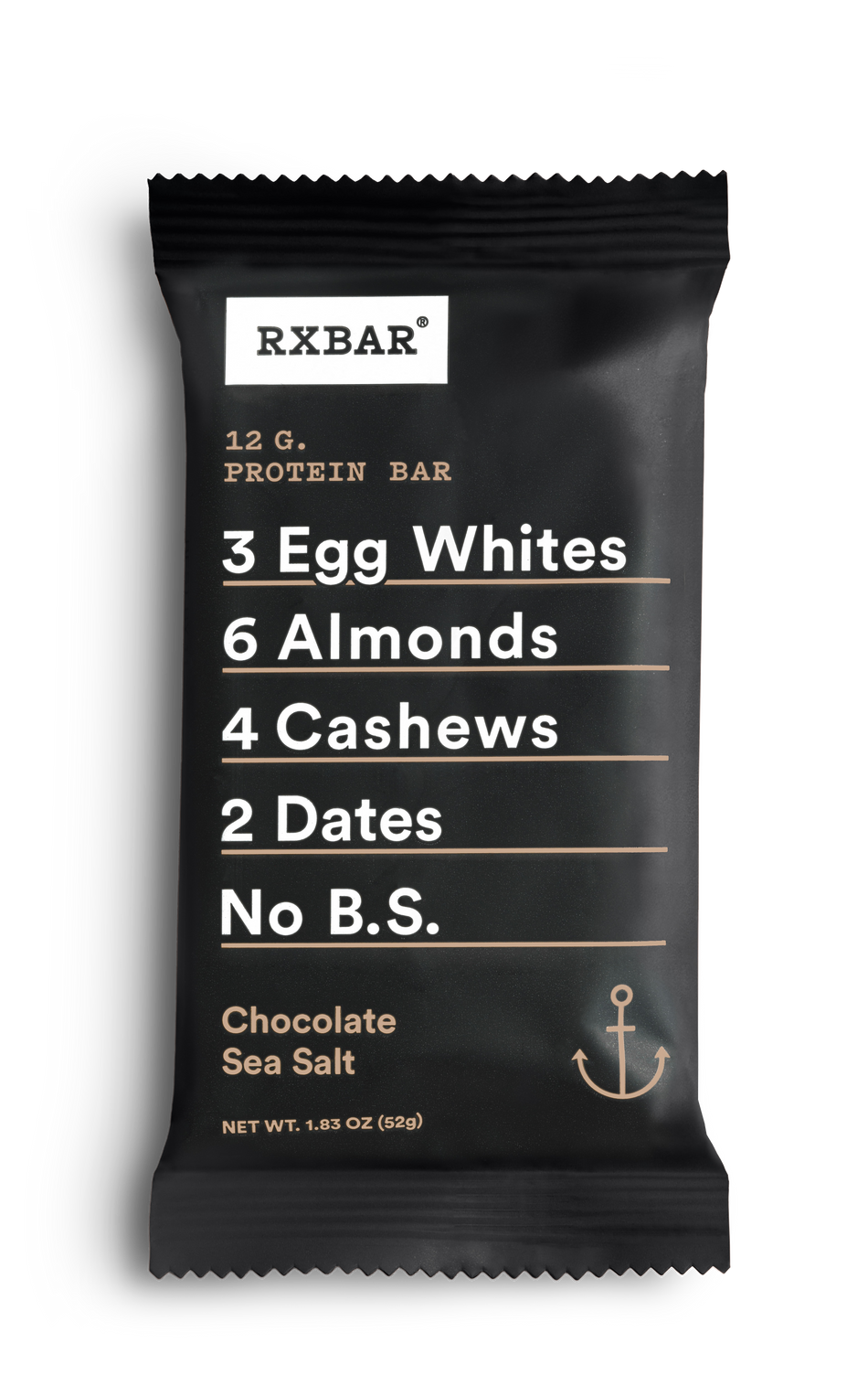 RX Bar Gluten Free Chocolate Sea Salt Protein Bar, 1.83 oz, 12/Box