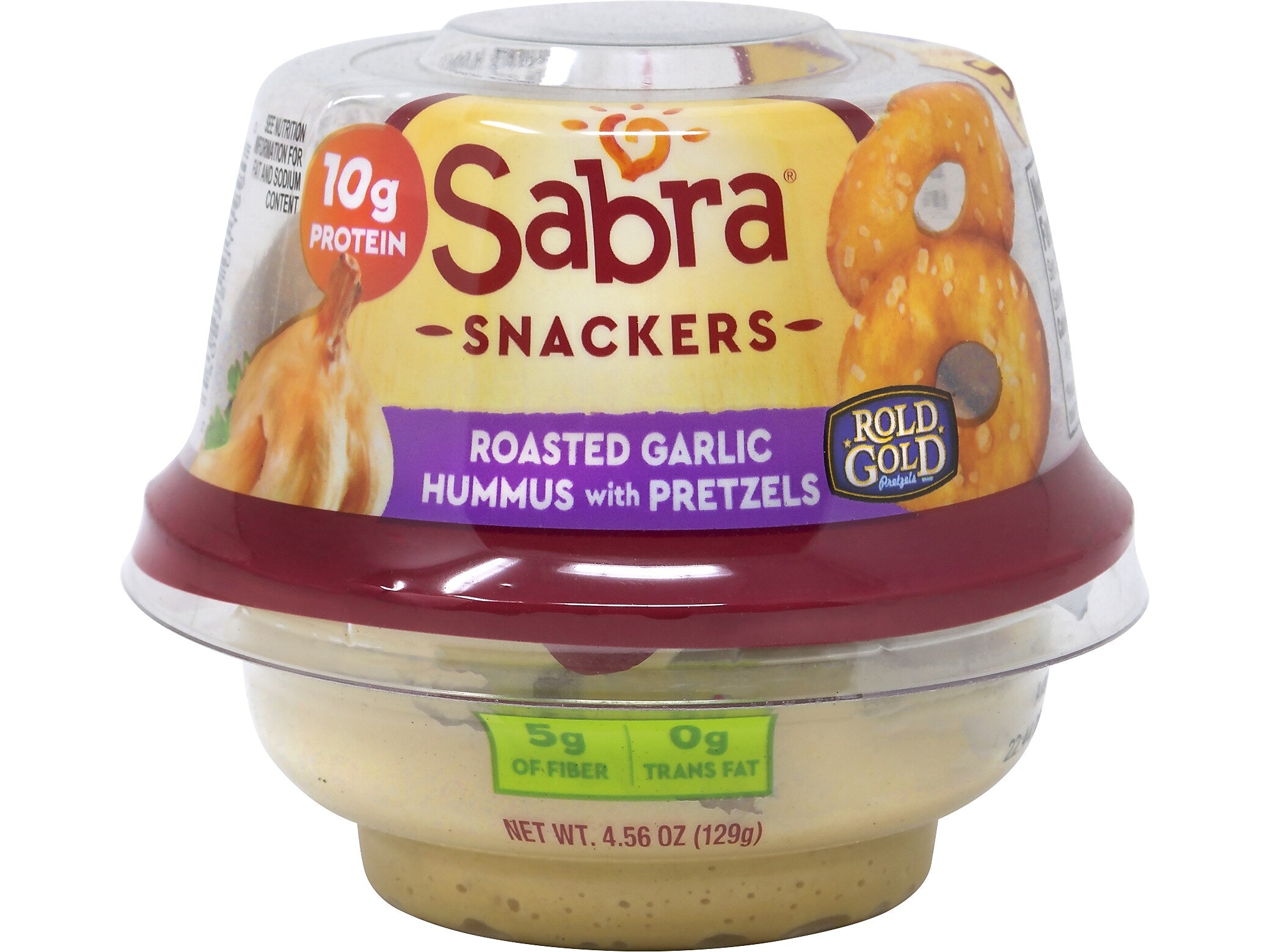 Sabra Classic Hummus with Pretzels, 4.56 Oz., 6/Pack