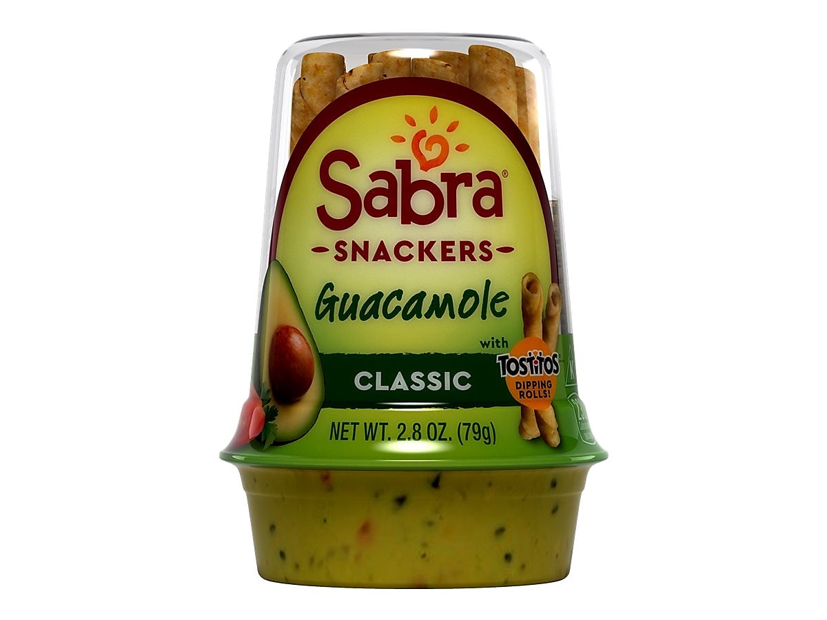 Sabra Grab & Go Guacamole Snackers with Tostitos Dipping Rolls Snack Kit, 2.8 oz., 6/Pack