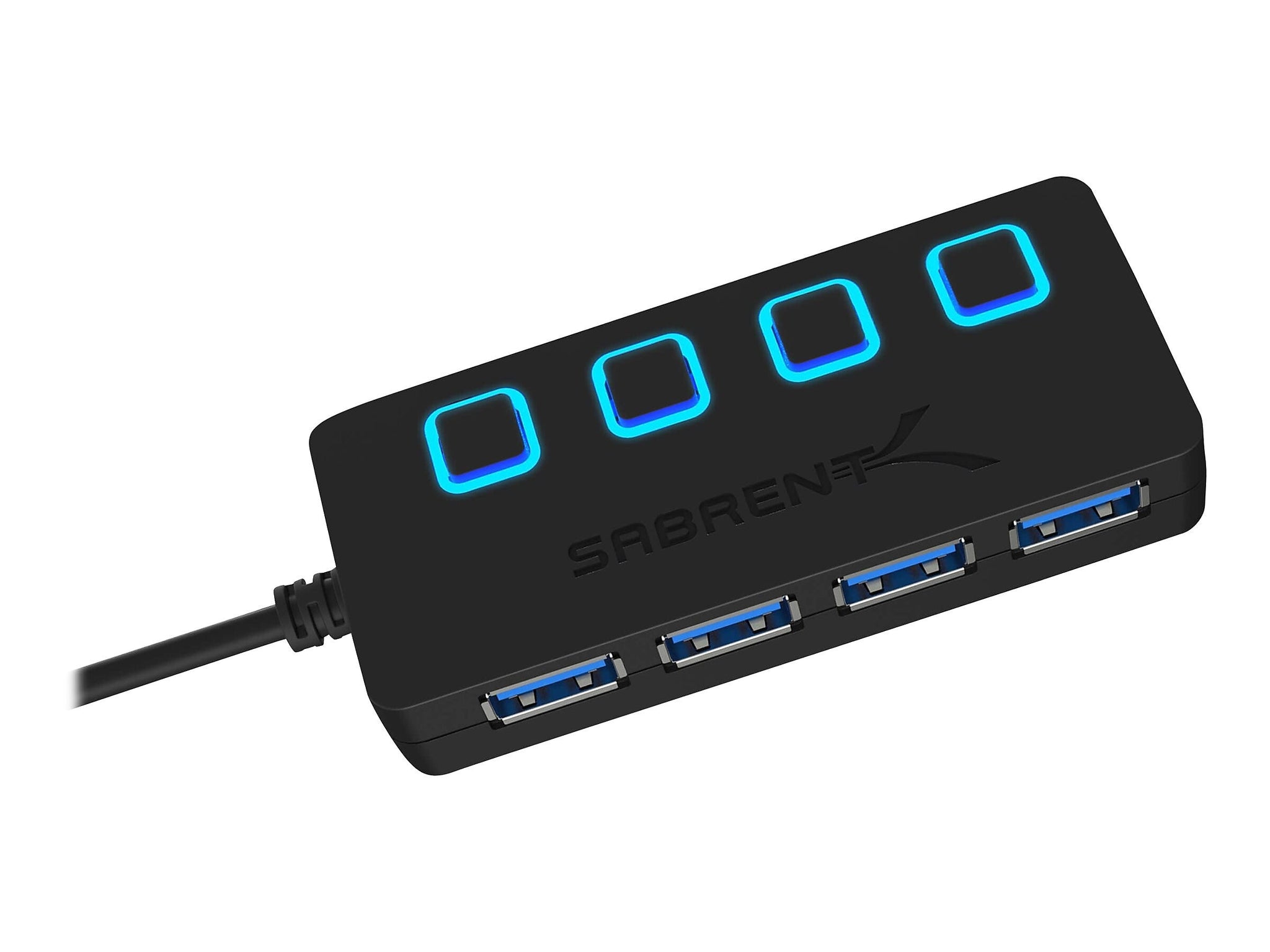 Sabrent 4-Port USB 3.0 Hub, Black