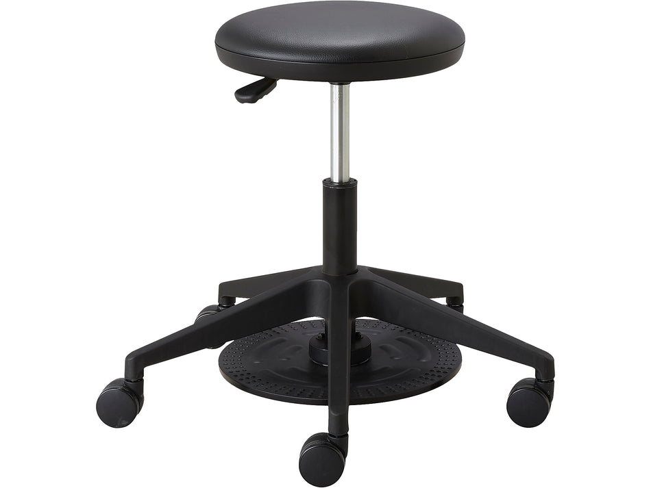 Safco 22" Foot Pedal Lab Stool, Vinyl