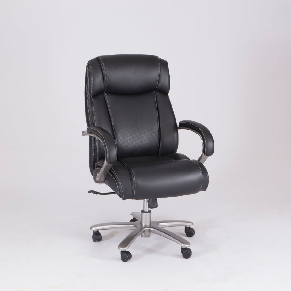 Safco 3500 Series Ergonomic Leather Executive Big & Tall Chair, 500 lb. Capacity, Black