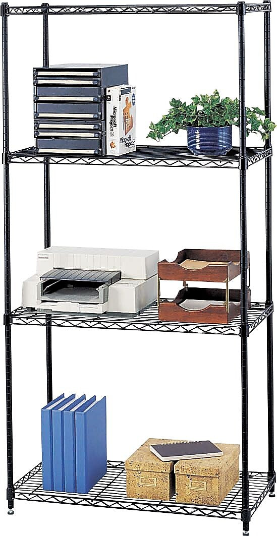 Safco Commercial 4-Shelf Wire Stand Alone, 36