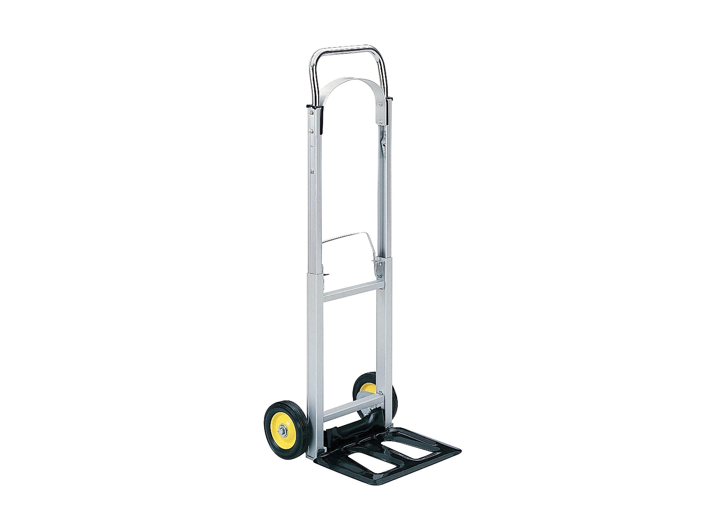 Safco Hide-Away Collapsible Hand Truck, 250 lbs., Gray/Black