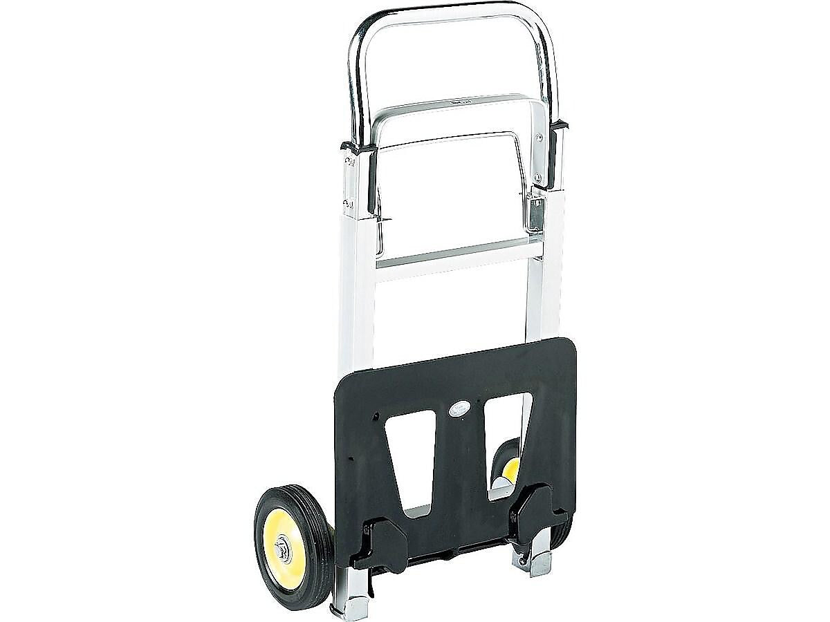 Safco Hide-Away Collapsible Hand Truck, 250 lbs., Gray/Black