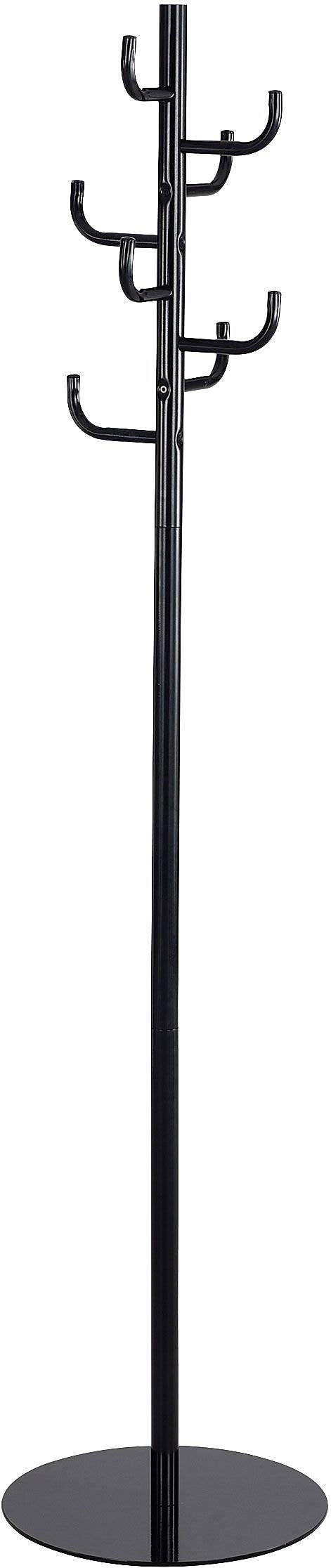 Safco Hook Head Coat Rack, Black