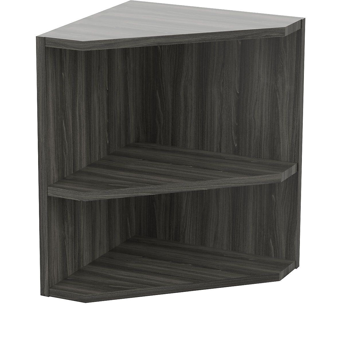 Safco Medina™ Corner Hutch Support, Gray Steel 2 shelves, 20