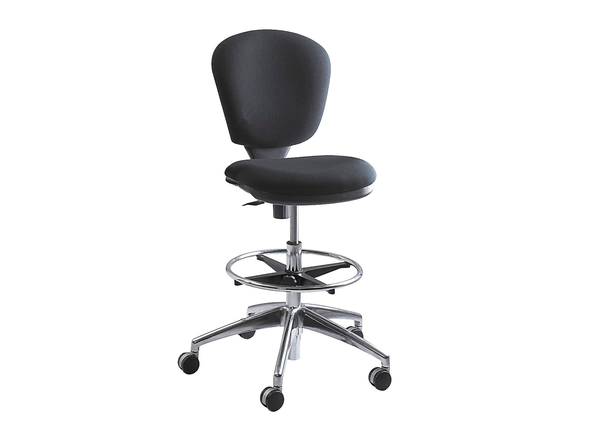 Safco Metro Extended-Height Acrylic Drafting Chair, Black