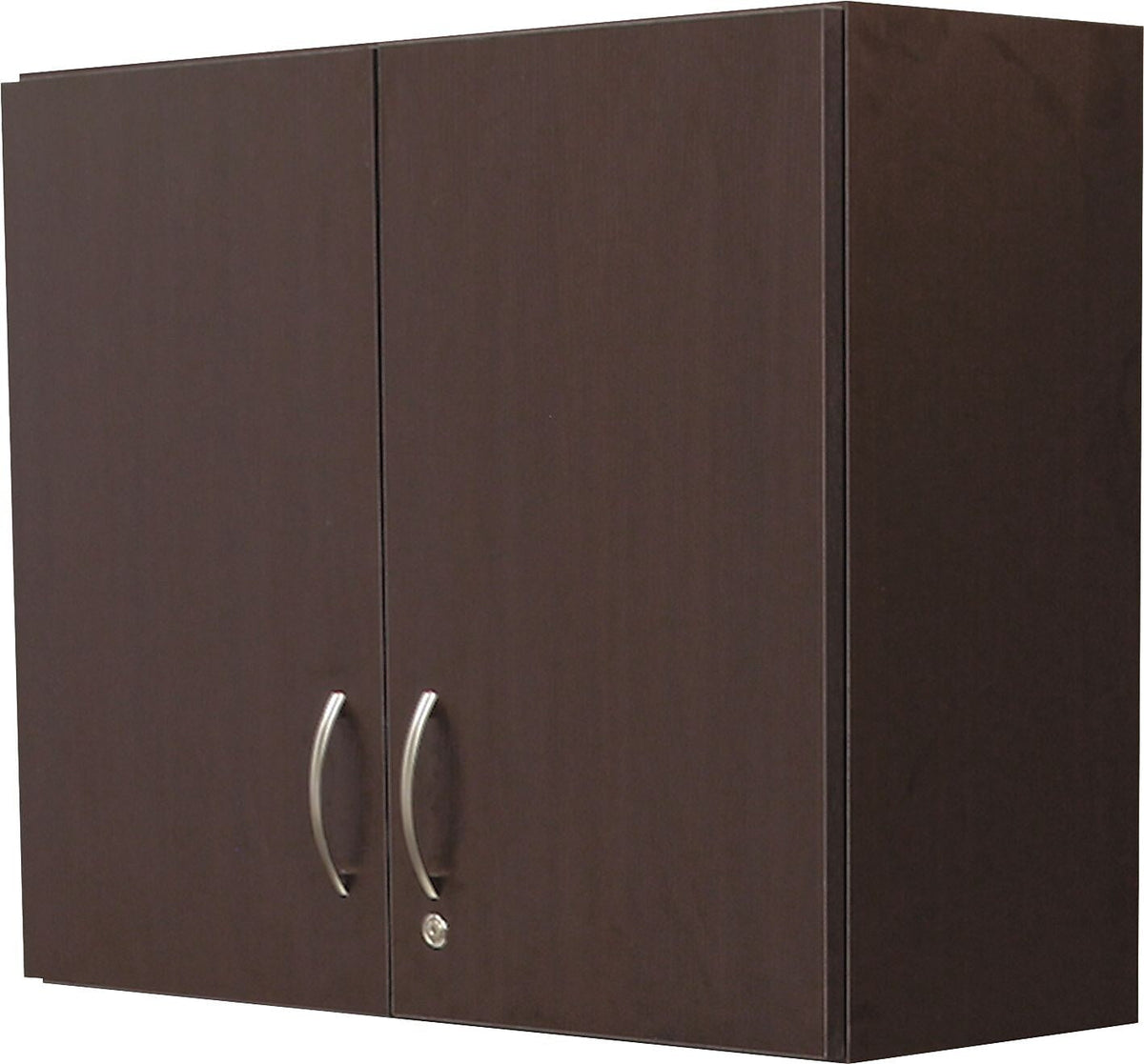 Safco® Modular Break Room Breakroom Wall Cabinet, Asian Night/Black, 30"H x 36"W x 14"D