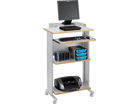 Safco Muv 30"W Fixed-Height Desk, Steel/Laminate