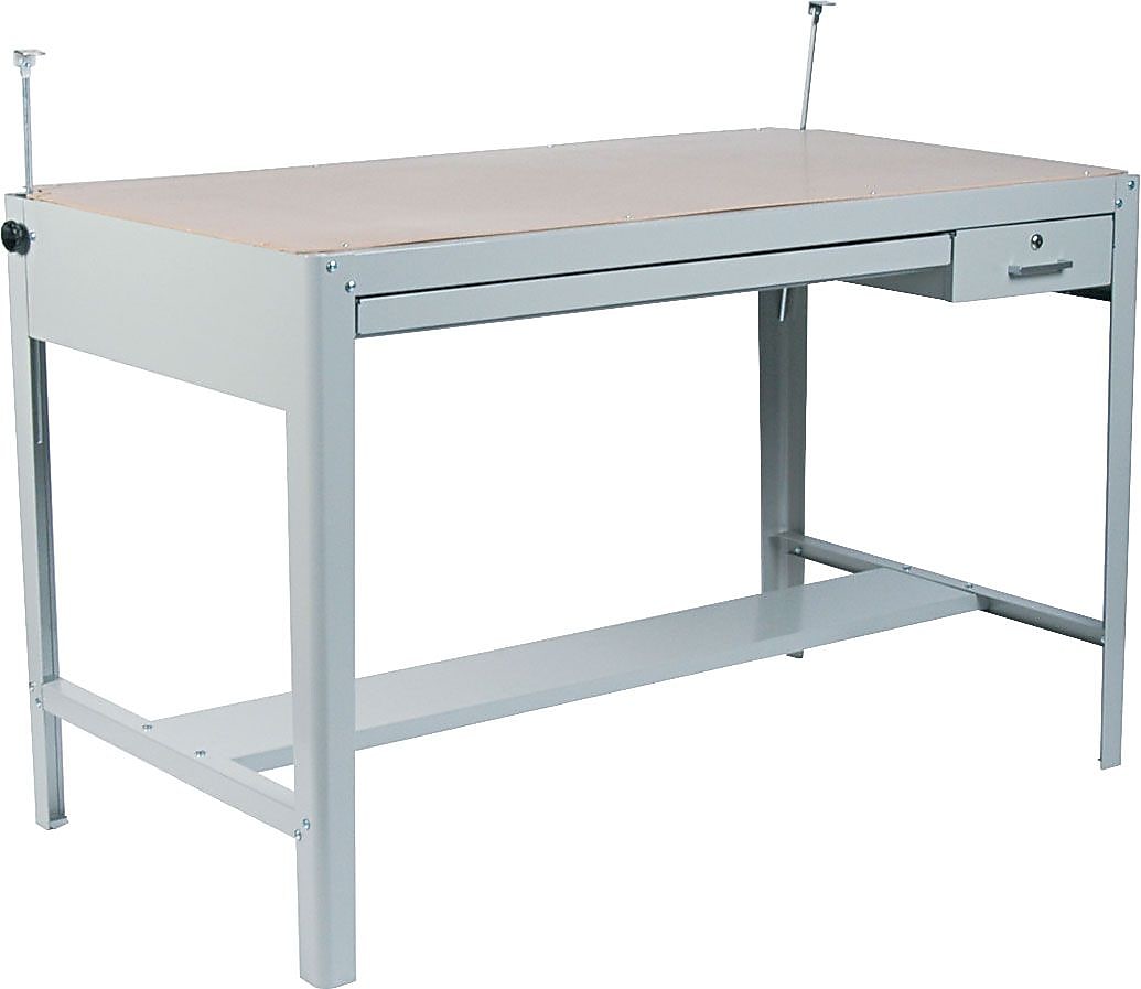 Safco® Precision 4-Post Drafting Table Base, Gray, 35 1/2