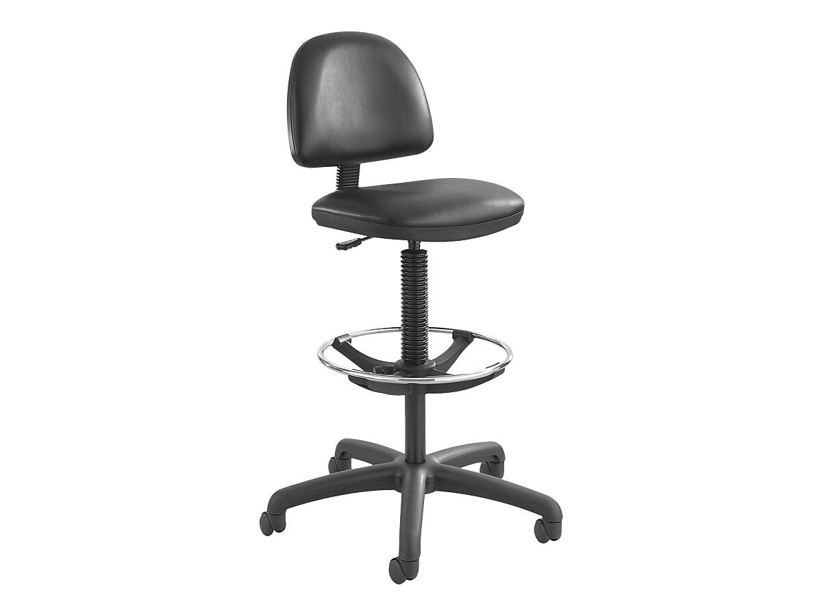 Safco Precision Vinyl Drafting Chair, Black