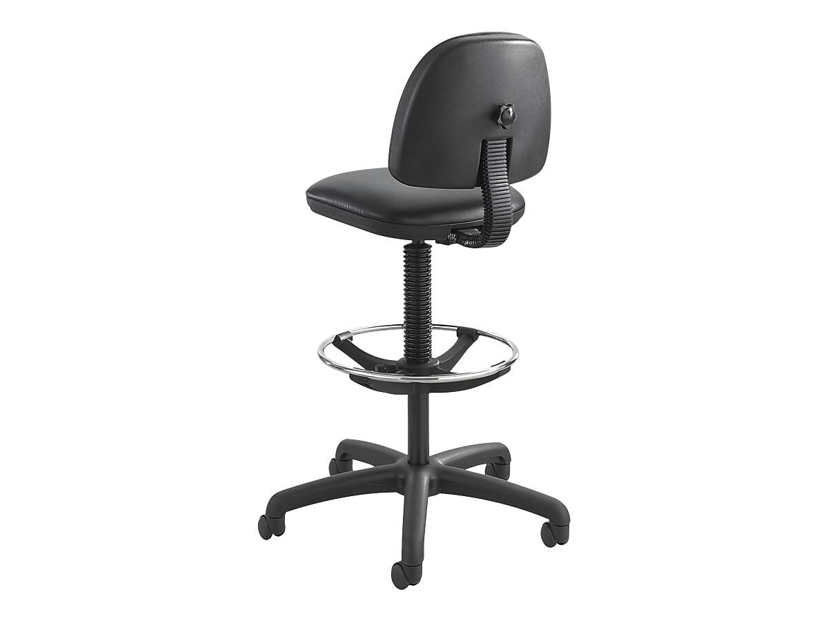 Safco Precision Vinyl Drafting Chair, Black