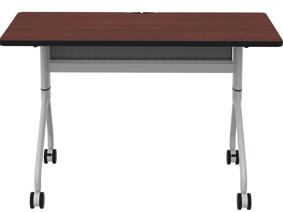 Safco Rumba Training Room Table, 24" x 48", Biltmore Cherry