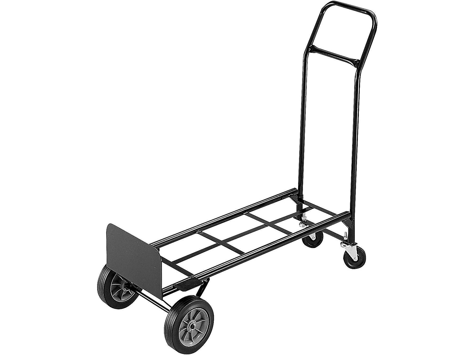 Safco Tuff Truck Convertible Hand Truck, 500 lbs., Black