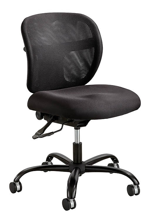 Safco Vue Ergonomic Mesh Computer & Desk Big & Tall Chair, 500 lb. Capacity, Black