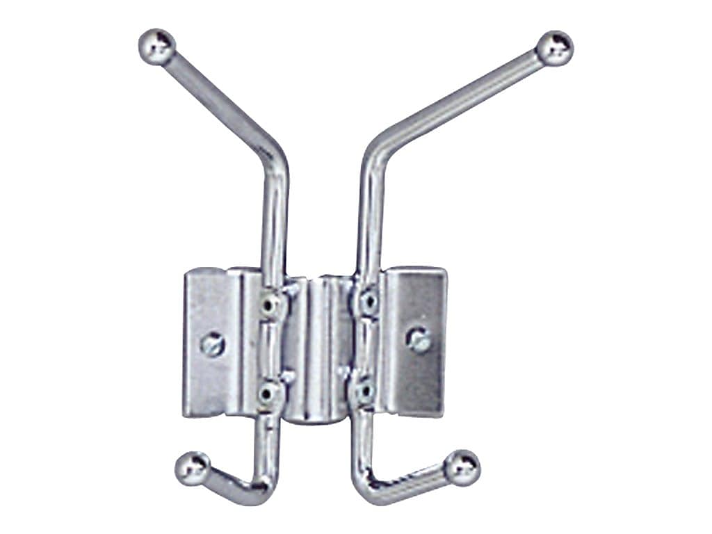 Safco Wall Rack, Chrome, Metal