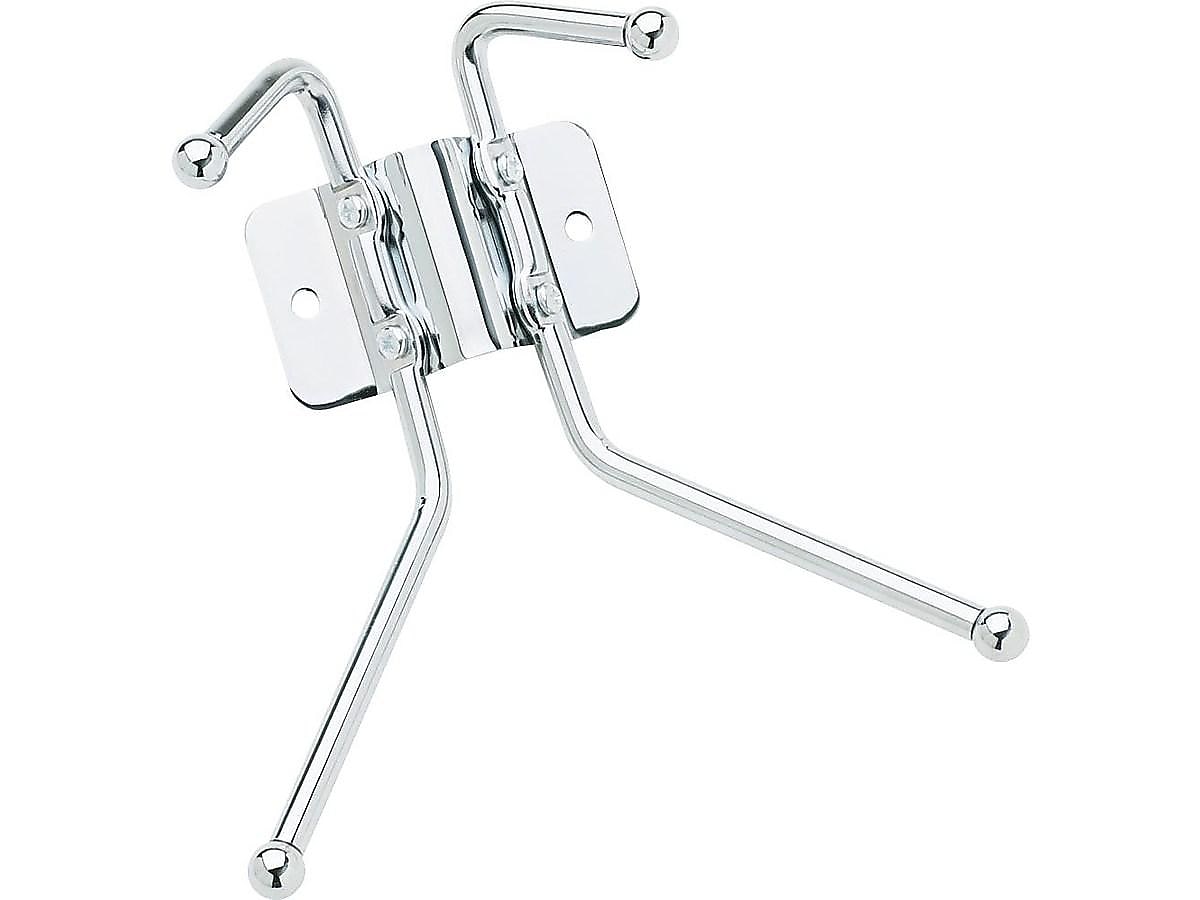 Safco Wall Rack, Chrome, Metal