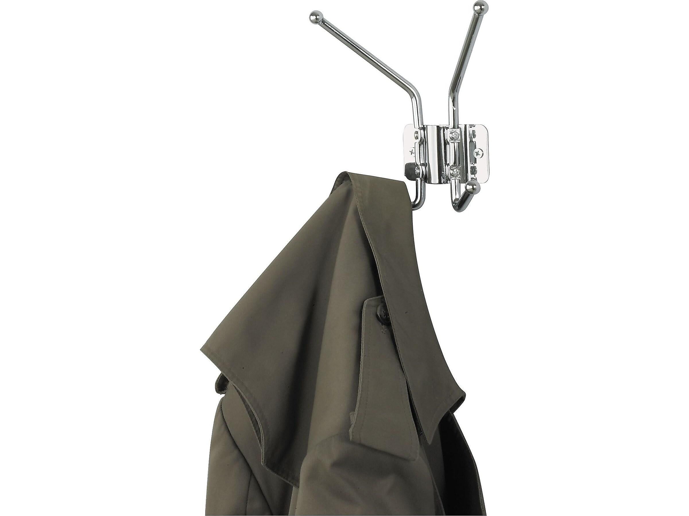 Safco Wall Rack, Chrome, Metal