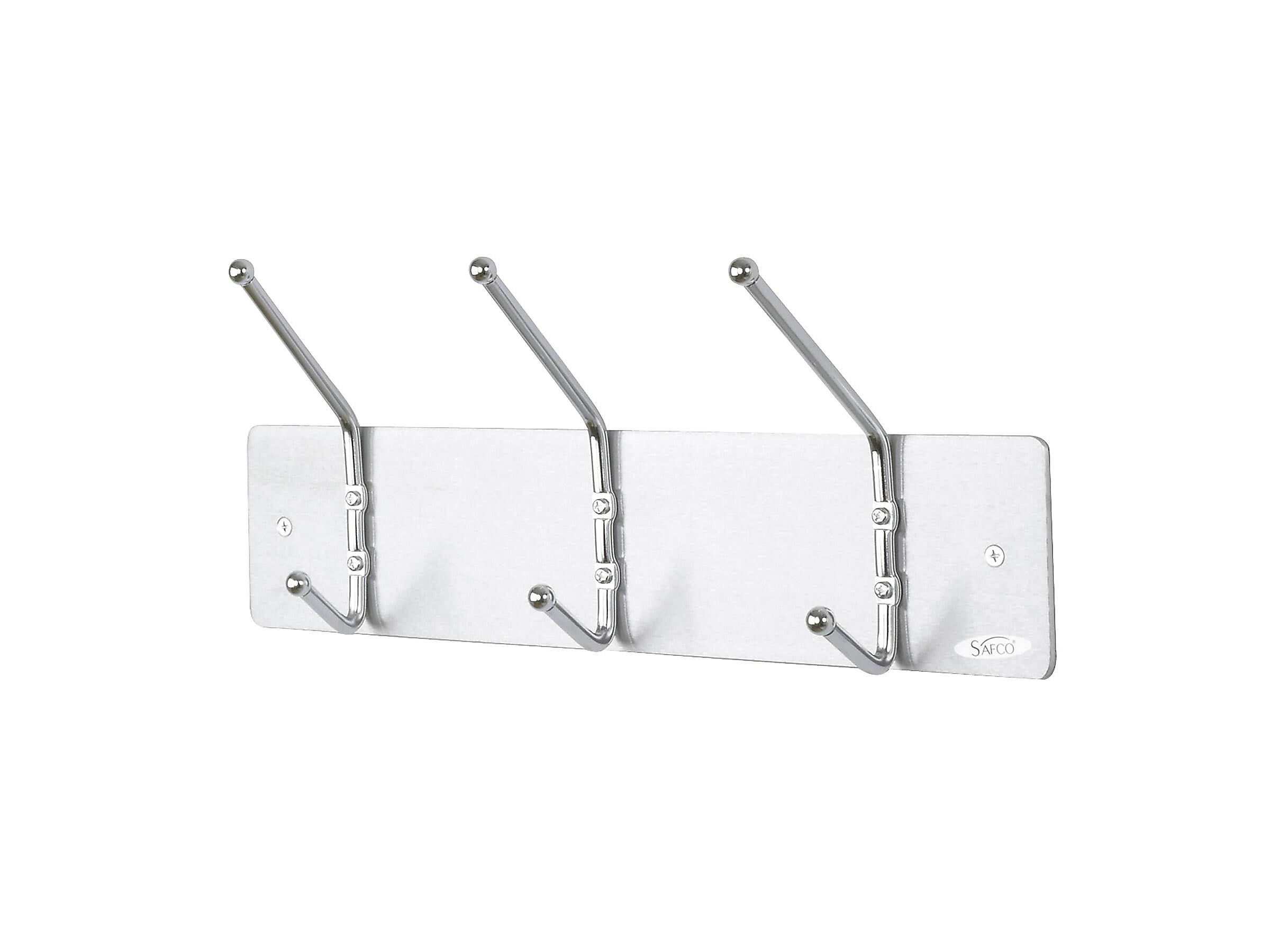 Safco Wall Rack, Silver, Metal
